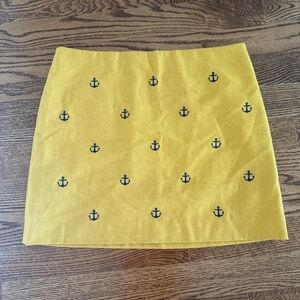 Vineyard‎ Vines Anchor Embroidered Wool Skirt Size 12